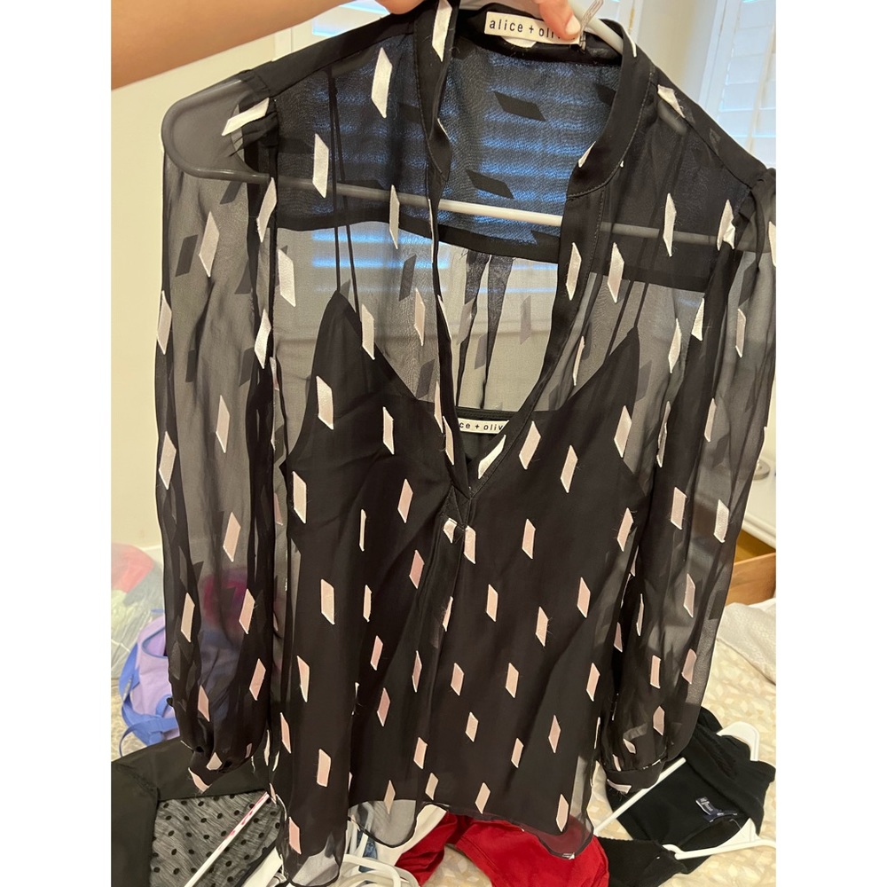 Alice and olivia blouse